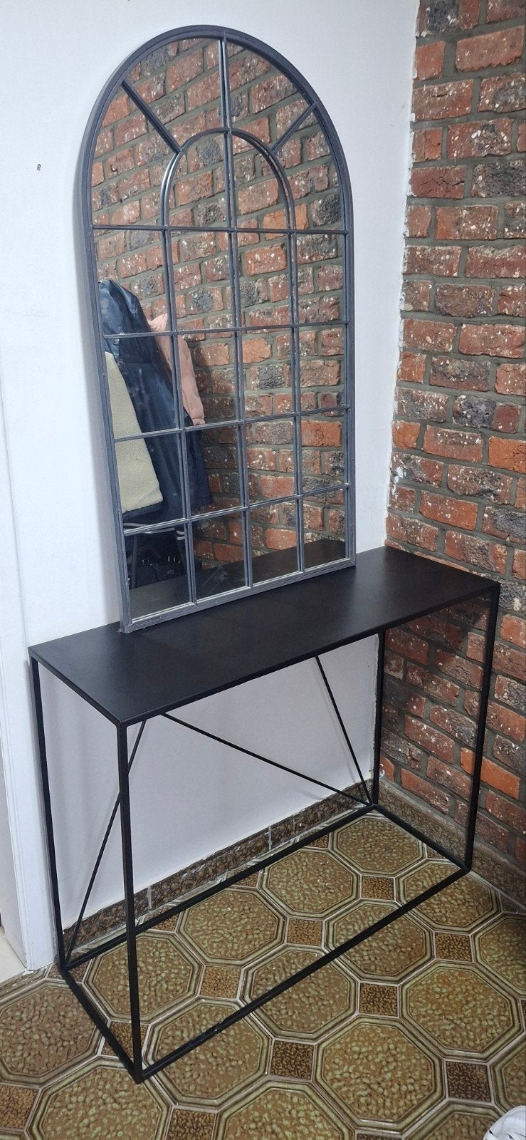 spiegel + tafel Maison du monde, Ophalen of Verzenden, Glas