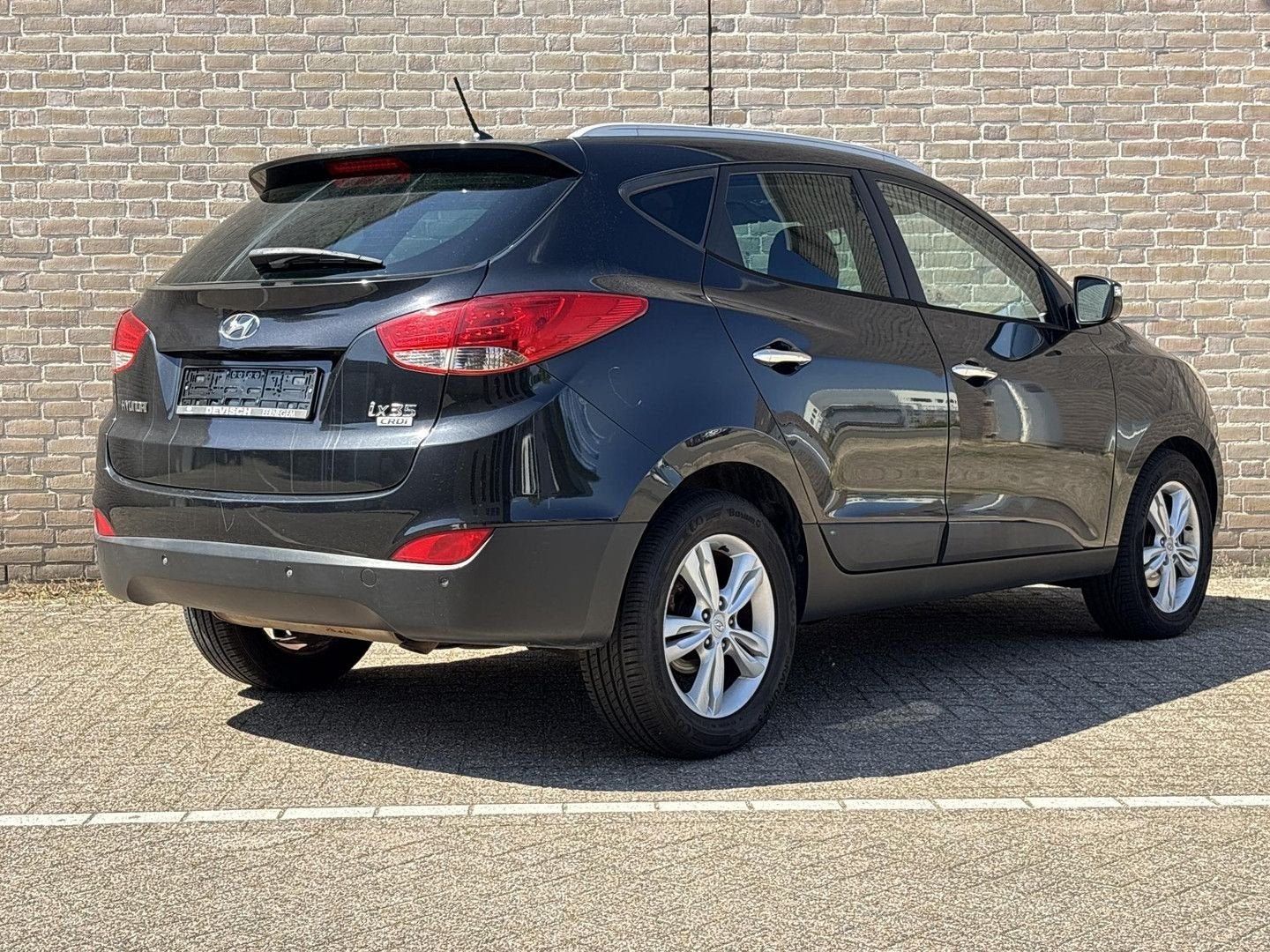 Hyundai ix35 1.7 CRDi Comfort | Cruise | Climate | Leder | S, Auto's, 135 g/km, Zwart, SUV of Terreinwagen, IX35