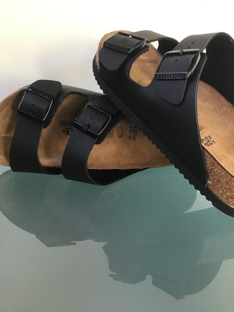 Birkenstock 39 Arizona Prof | zwart | New | Gratis verzenden, Slippers, Verzenden, Zwart, Nieuw