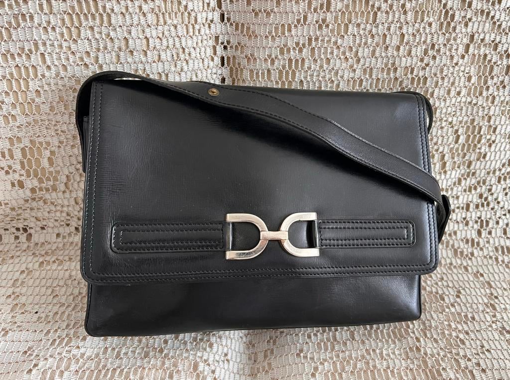 Sac DELVAUX vintage cuir noir impeccable, Bijoux, Sacs & Beauté, Sacs | Sacs à bandoulière, Enlèvement ou Envoi, Comme neuf, Noir