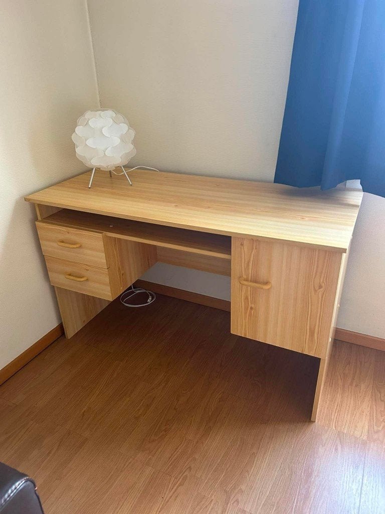 bureau, Huis en Inrichting, Bureaus, Ophalen, Met lades, Gebruikt, Hout