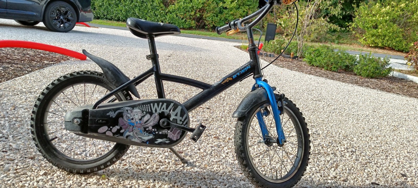 b'twin Pirabike 16 inch, Fietsen en Brommers, Ophalen, 16 inch, B'Twin (Decathlon), Handrem
