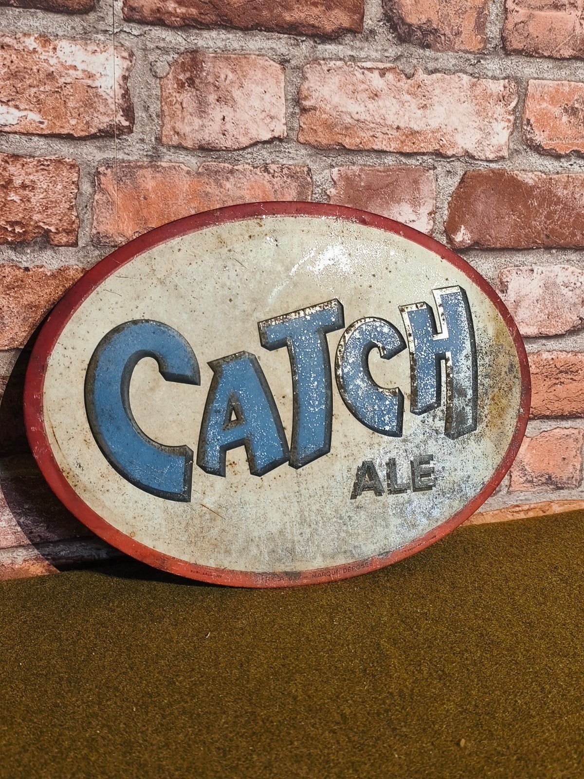 tôle publicitaire catch ( no plaque émaillée), Collections, Enlèvement ou Envoi