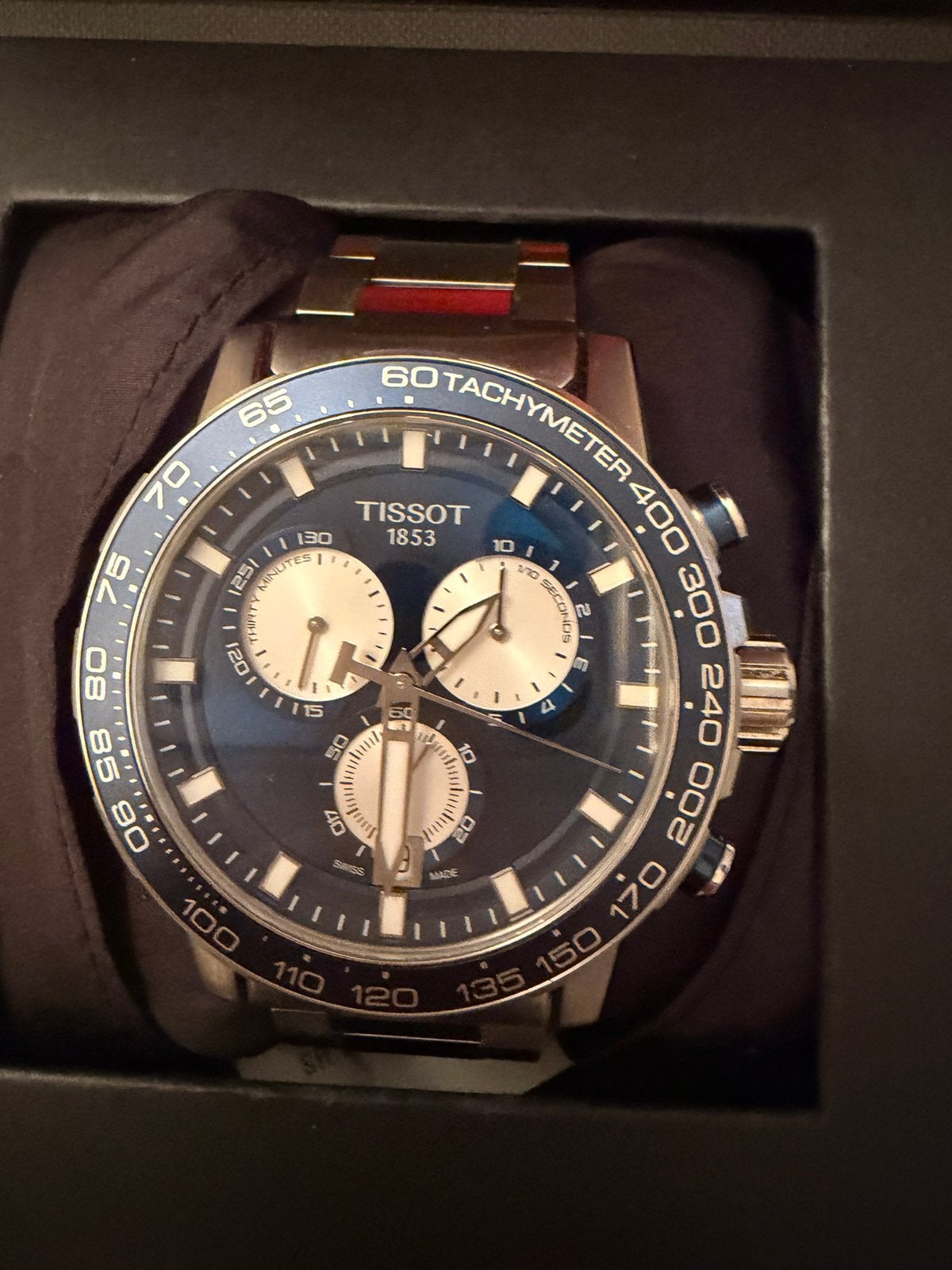 Montre tissot supersport chrono, Enlèvement, Comme neuf