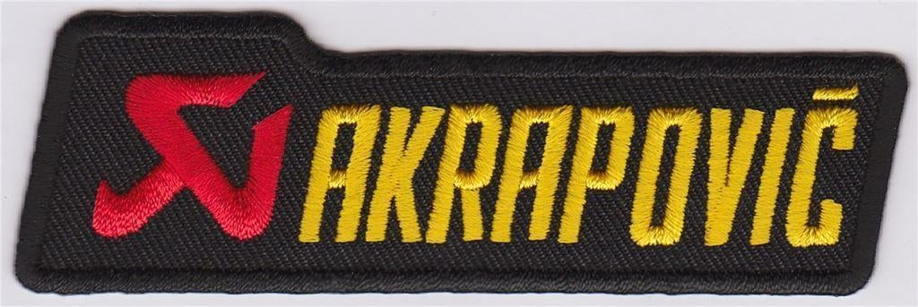 Akrapovic stoffen opstrijk patch embleem, Motoren, Verzenden