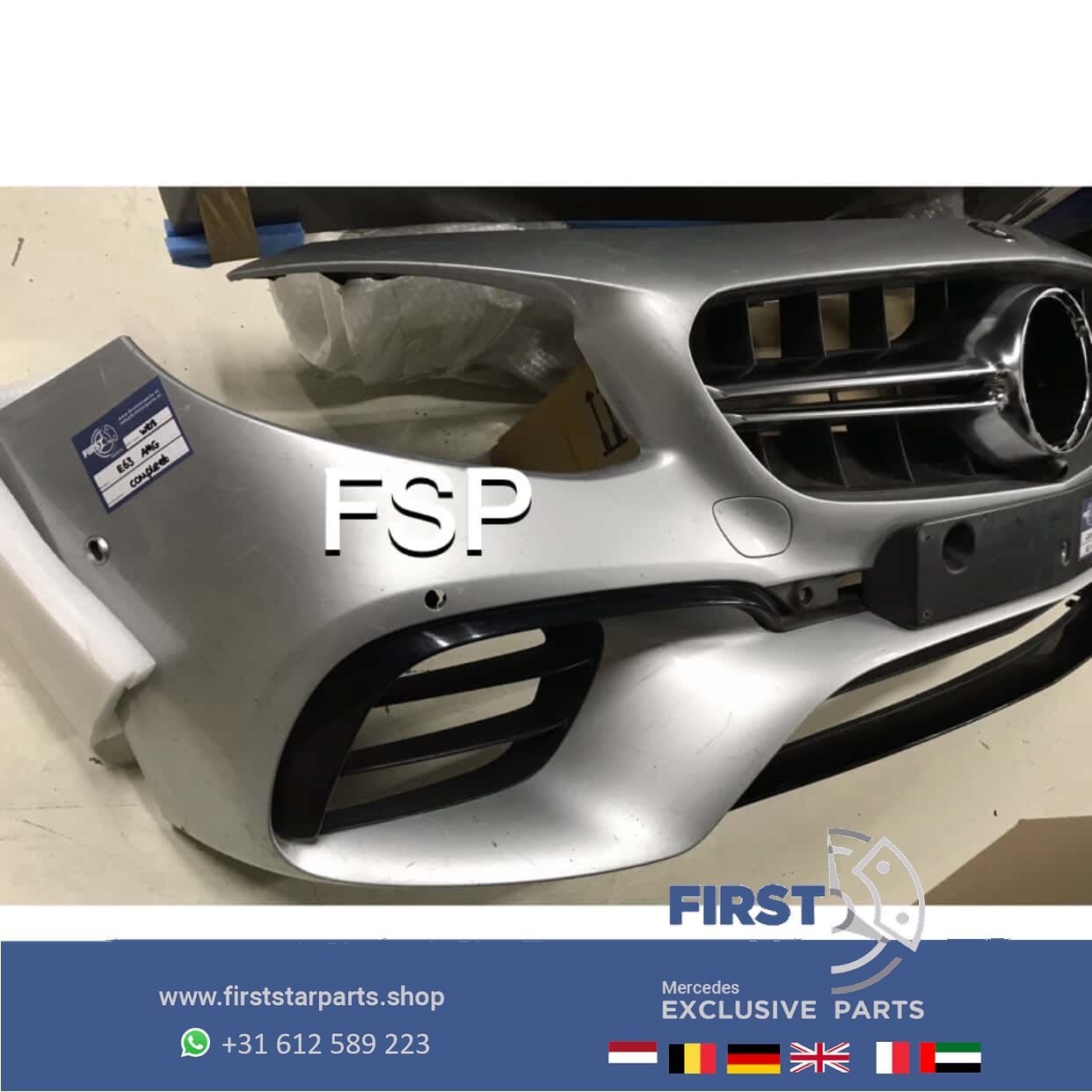 W213 E 63 AMG 2020 VOORBUMPER ORIGINEEL Mercedes E Klasse CO, Gebruikt, -, Voor, Ophalen of Verzenden