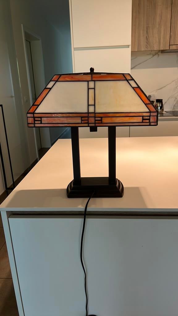 Tafellamp of kastlamp, Ophalen, Gebruikt, Glas