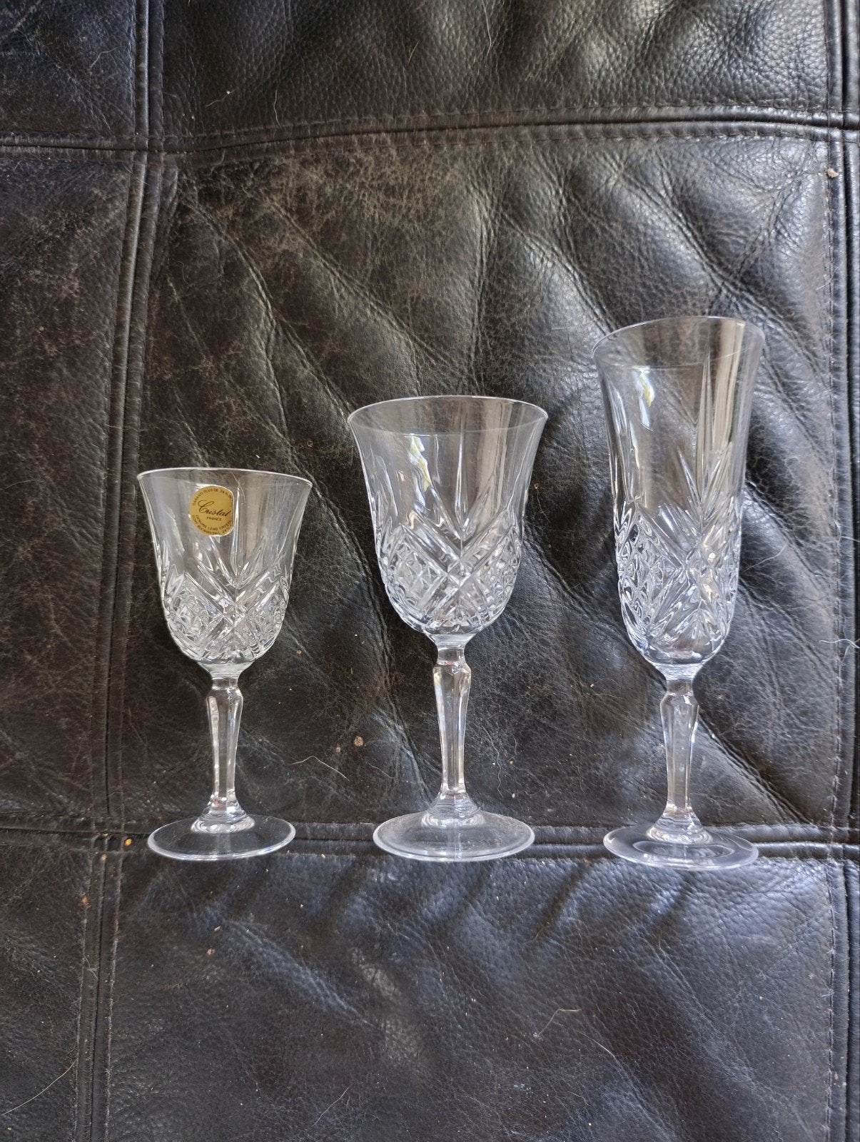 Lot verres de cristal d'Arques France, Collections, Enlèvement, Comme neuf, Autres types