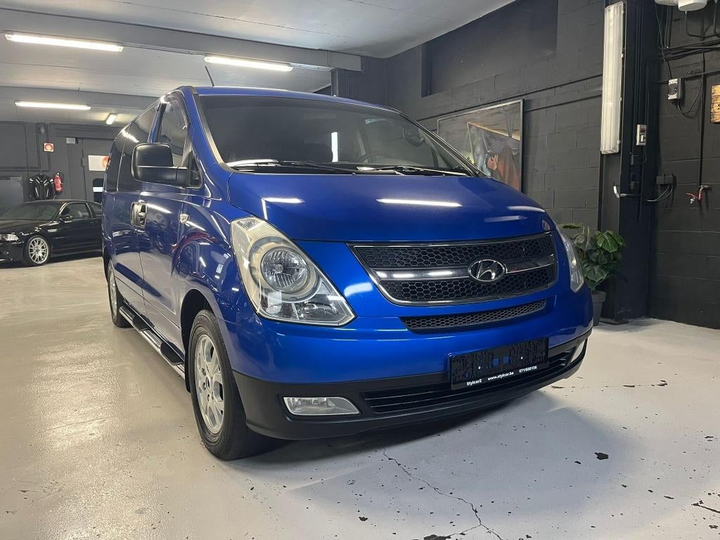 HYUNDAI H-1 **6PL** DOUBLE CABINE** 12 MOIS DE GARANTIE, Auto's, Euro 5, Stof, Overige modellen, Blauw