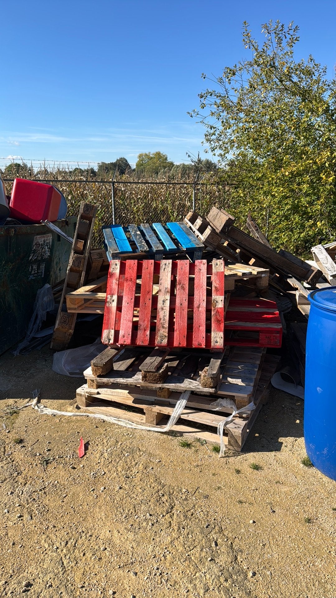 Palet en bois a donner GRATUIT, Ophalen