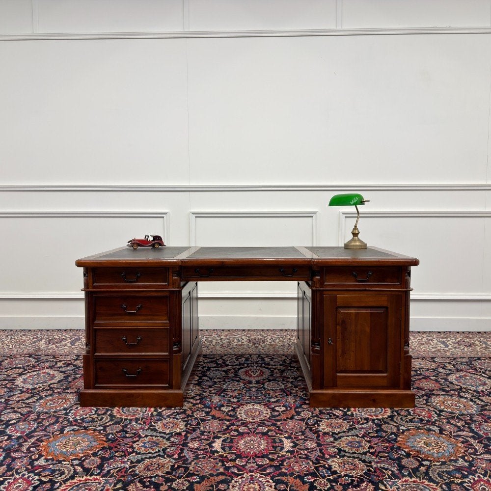 Klassiek Engels Chesterfield Bureau Partnerdesk, Ophalen of Verzenden