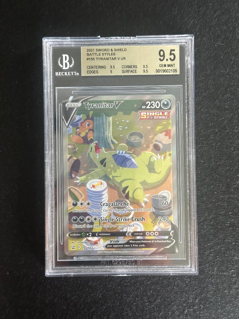 Tyranitar V (BST155), Ophalen of Verzenden, Nieuw, Losse kaart, Foil