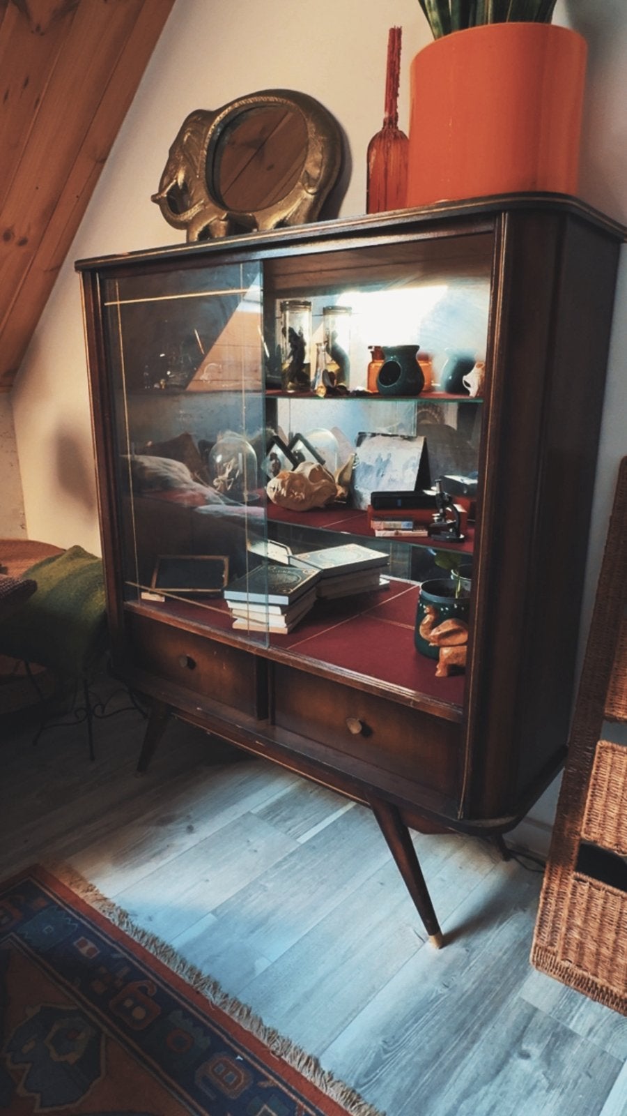 Vitrine kast Antiek Vintage retro, Enlèvement