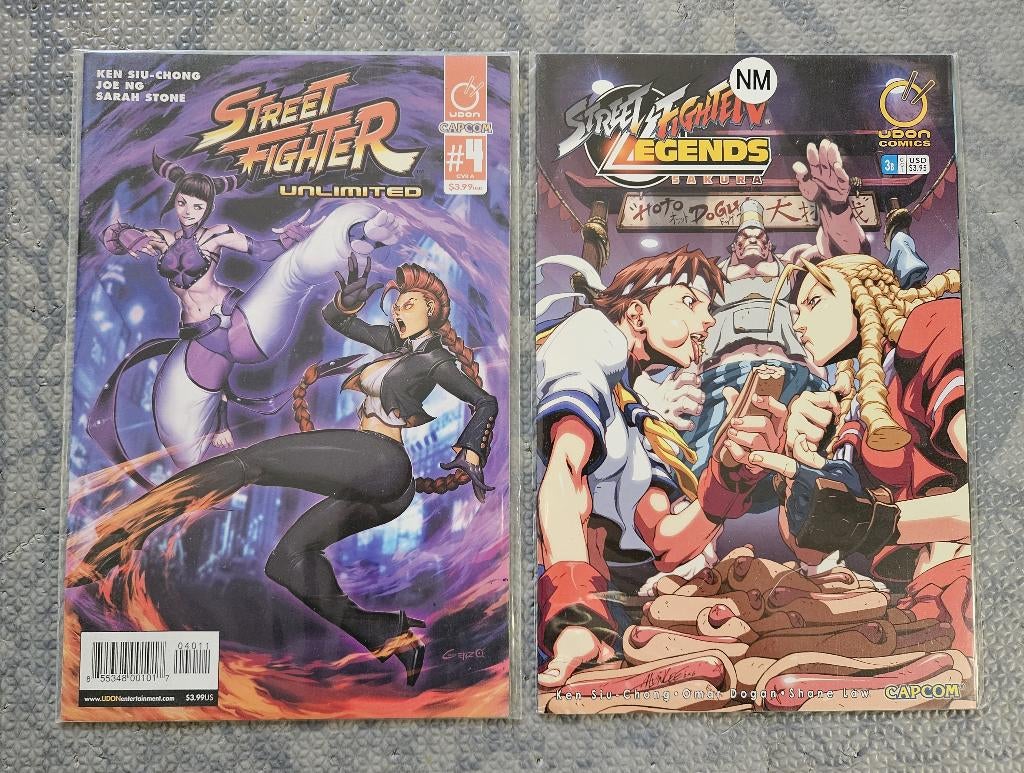 Street Fighter Unlimited #4 & Legends : Sakura #3B, Meerdere comics, Ophalen of Verzenden, Gelezen