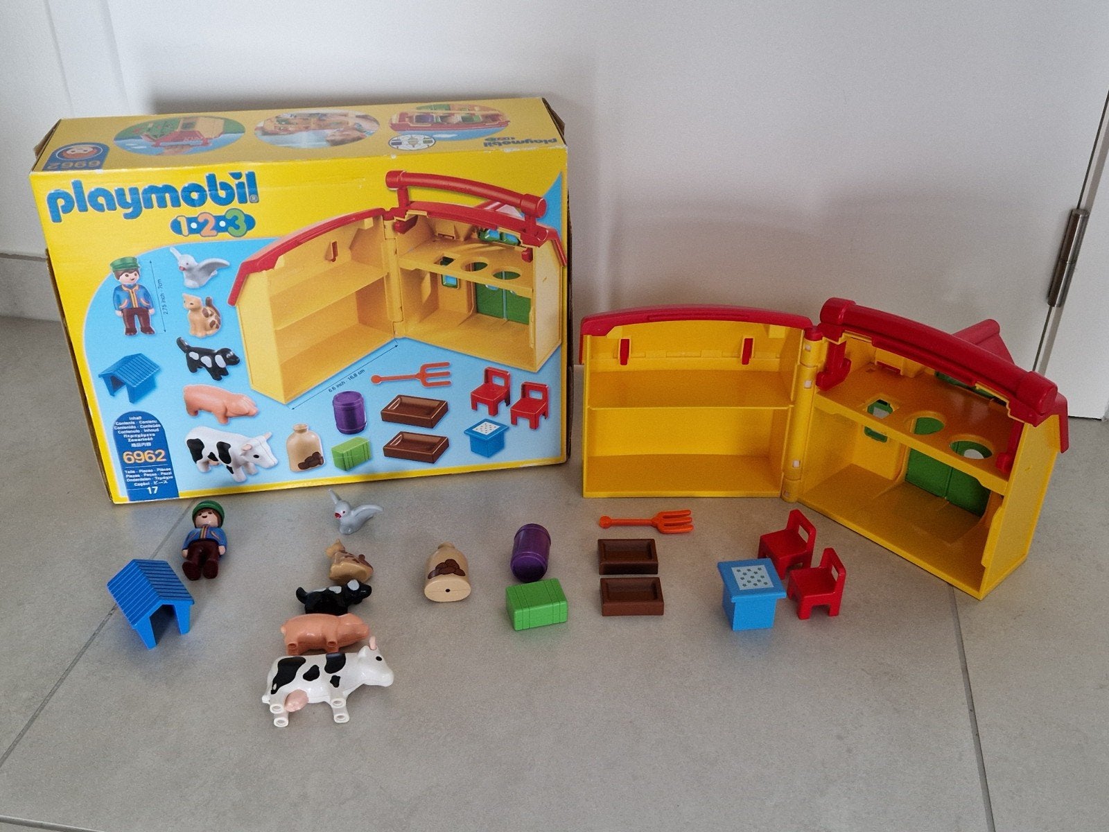 playmobil 123 boerderij, Enfants & Bébés, Enlèvement ou Envoi, Bâtiment, 1.2.3, Kit complet