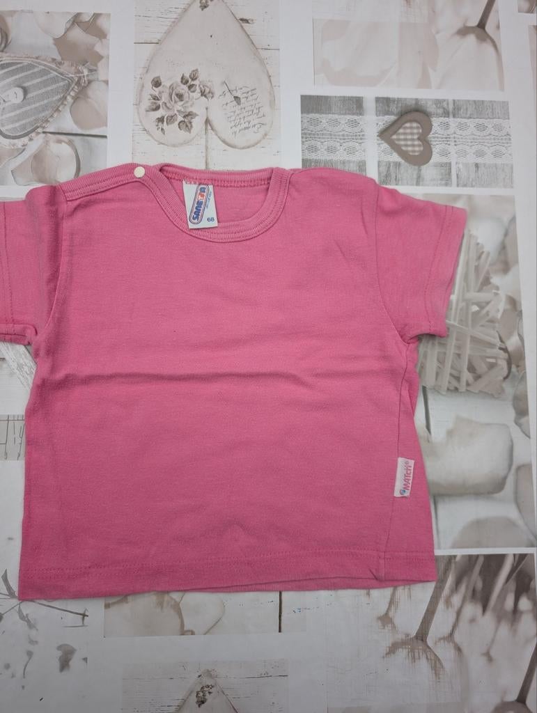 T-shirt fuchsia Sanetta pour bébés de 6 mois, Enlèvement ou Envoi, Comme neuf, Chemisette ou Manches longues, Fille