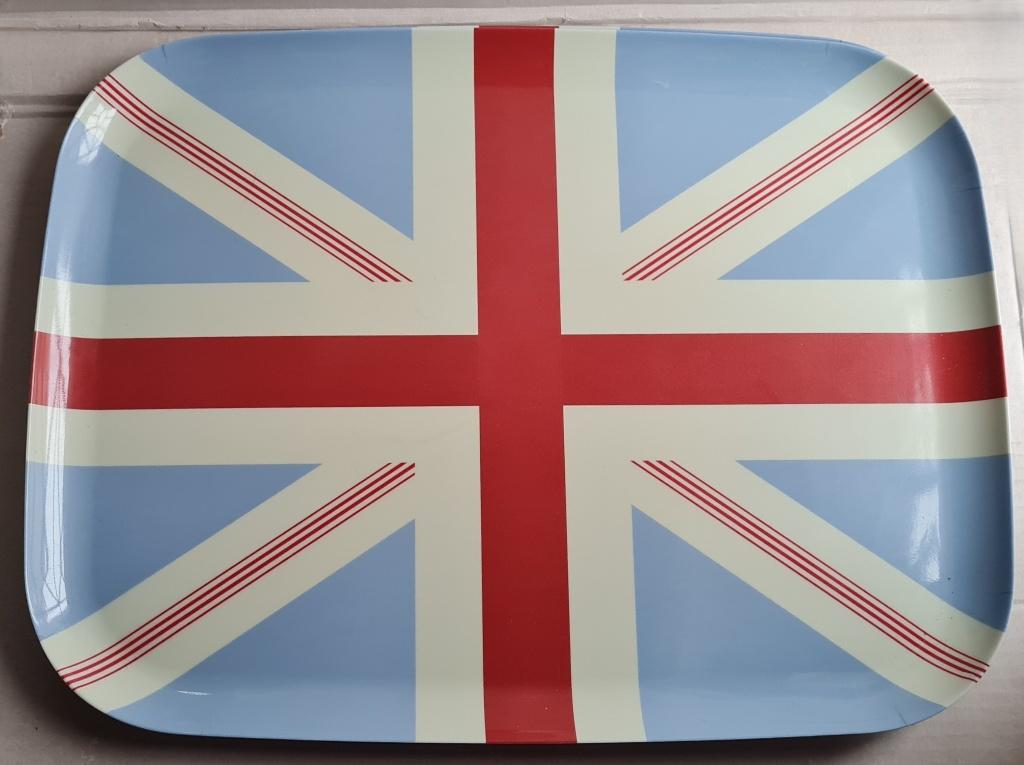 Plateaux XXL en mélamine British UNION JACK, Enlèvement ou Envoi, Utilisé, Rectangulaire, Synthétique