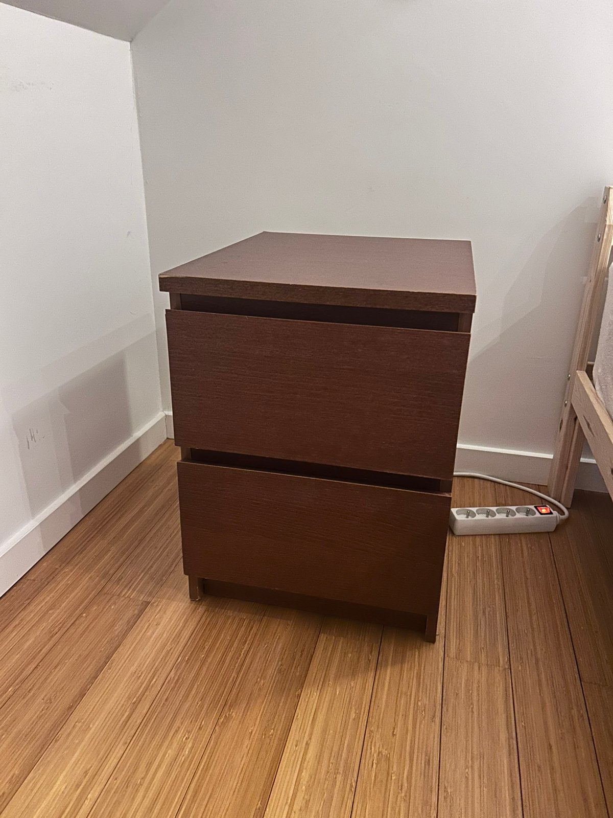 Table de chevet IKEA MALM, Moins de 45 cm, Enlèvement, Utilisé, 55 à 70 cm