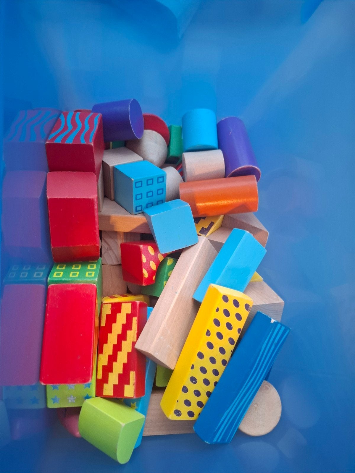 Houten blokken, Kinderen en Baby's, Ophalen, Gebruikt
