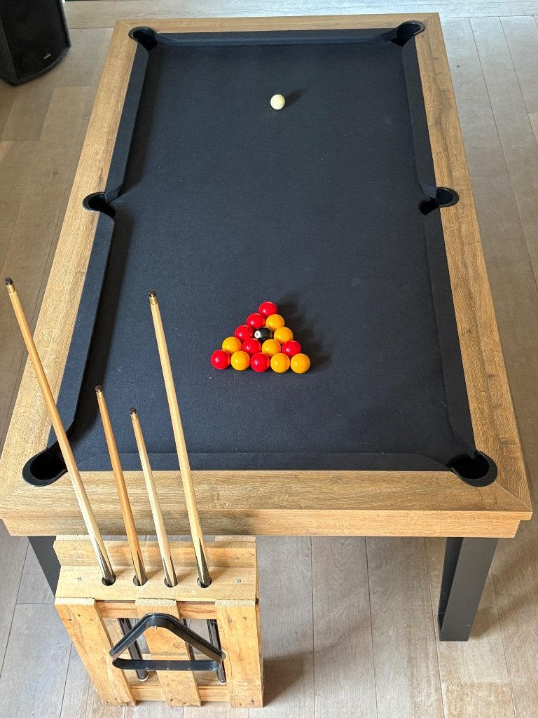 Billard pool anglais 7 feet convertible en table, Sports & Fitness, Enlèvement, Comme neuf, Table de billard
