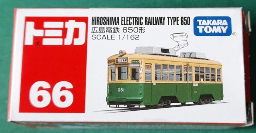 Tomica No. 66 - Hiroshima Electric Railway Type 650, Ophalen of Verzenden, Nieuw, Overige typen