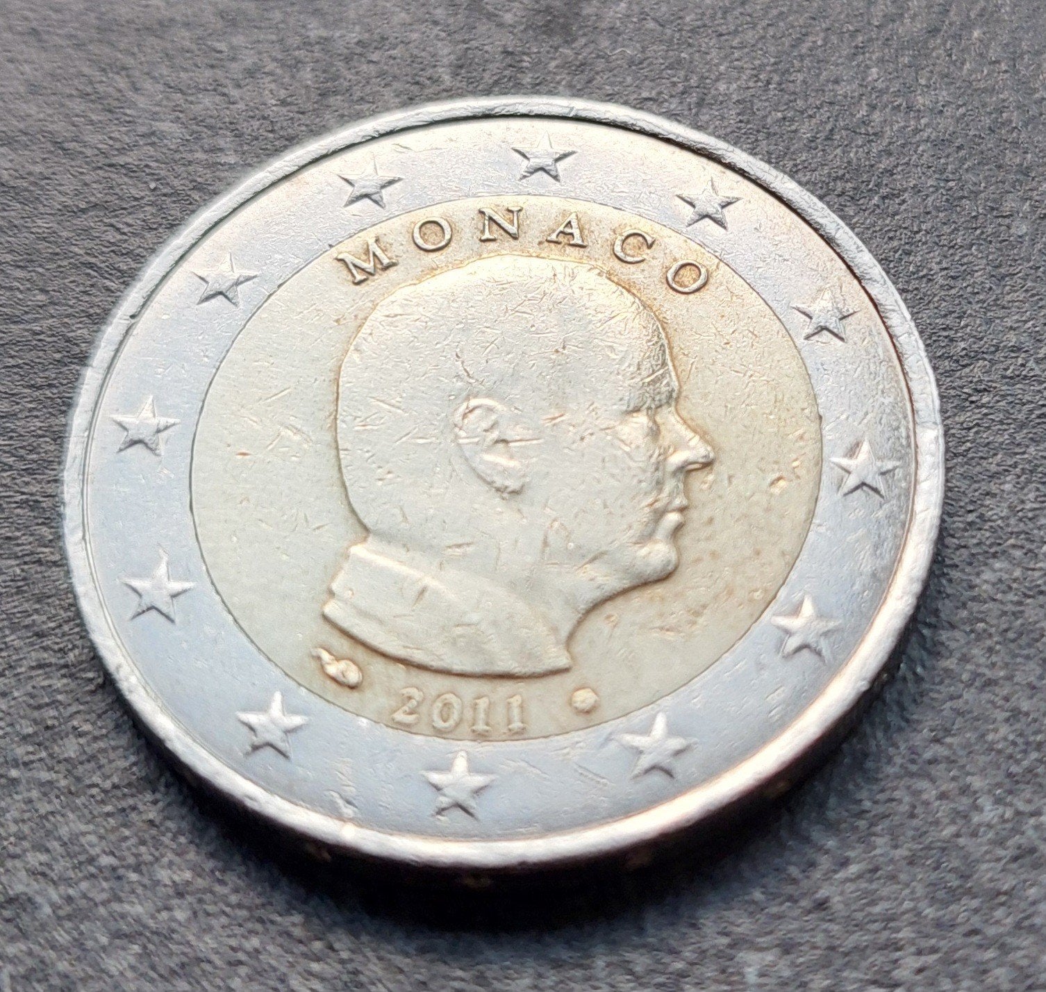 2 euro 🇲🇨 Monaco 2011 Koning Albert II, Ophalen of Verzenden, Monaco, 2 euro, Losse munt