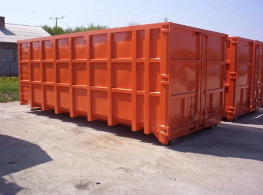 afzet containers met extra versteviging balk