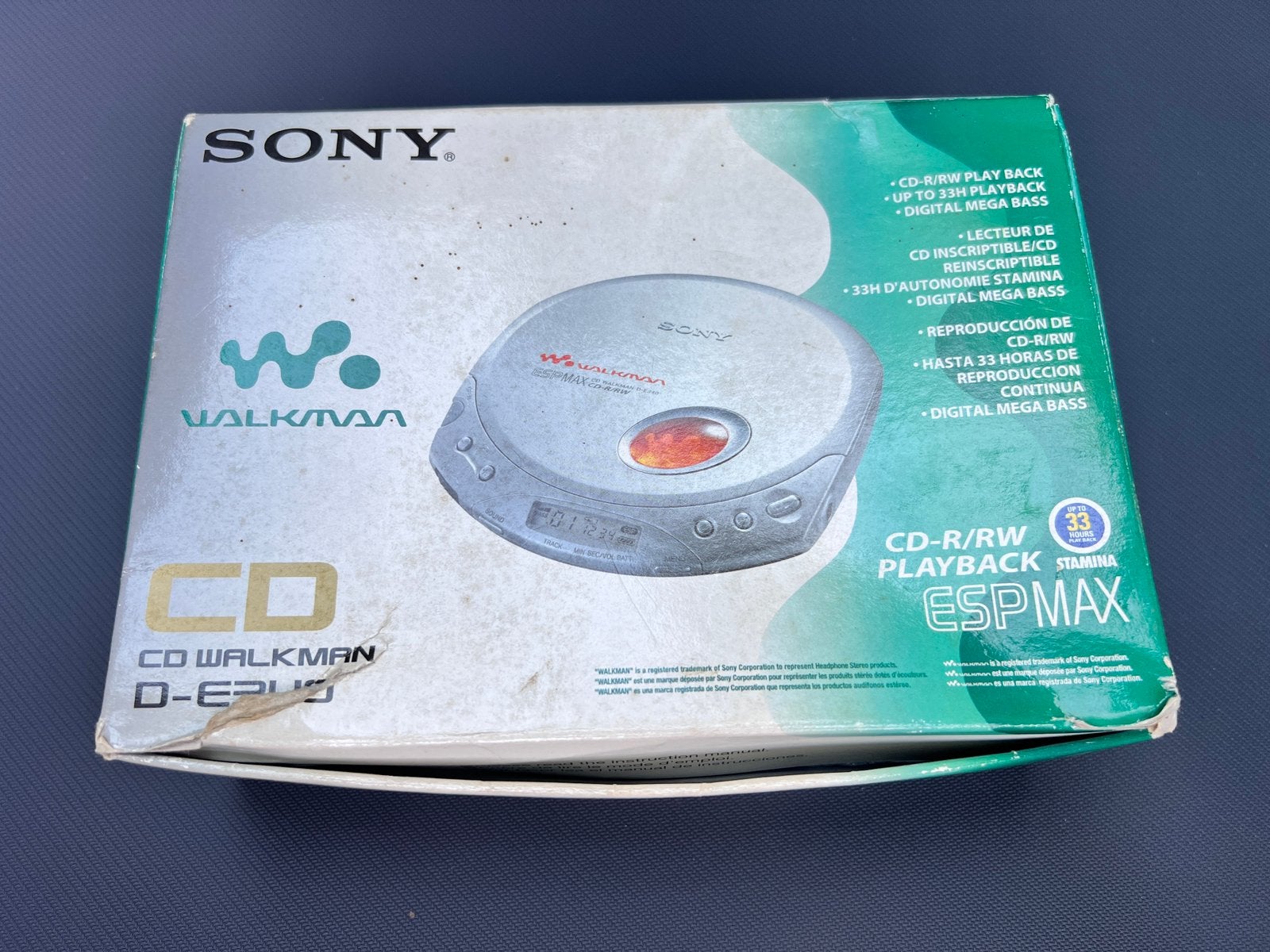 WALKMAN CD DISCMAN SONY D-E340 - BOITE, Enlèvement ou Envoi, Discman