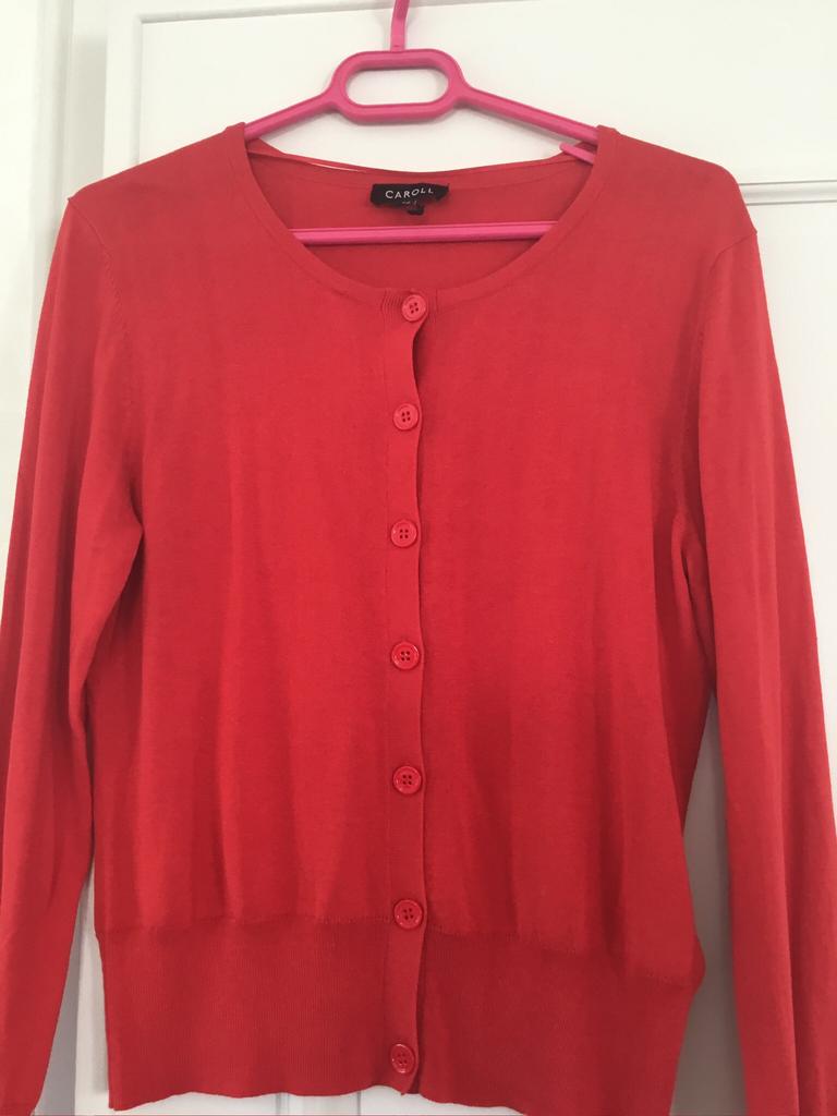 Gilet de la marque Carol Waist 42 en coton/soie, Enlèvement ou Envoi, Neuf, Rouge