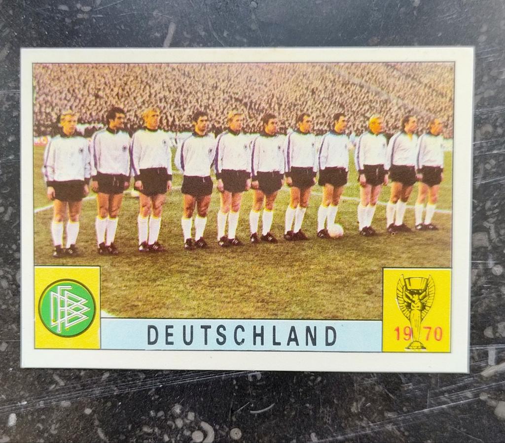 Coupe du monde Panini Mexico 1970 : équipe d'Allemagne., Enlèvement