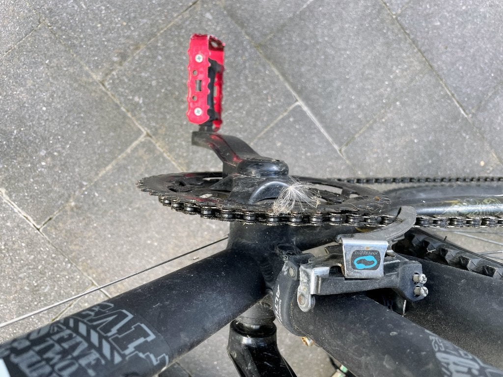 Kinderfiets, Ophalen, Velgrem, Rockrider (Decathlon), Handrem