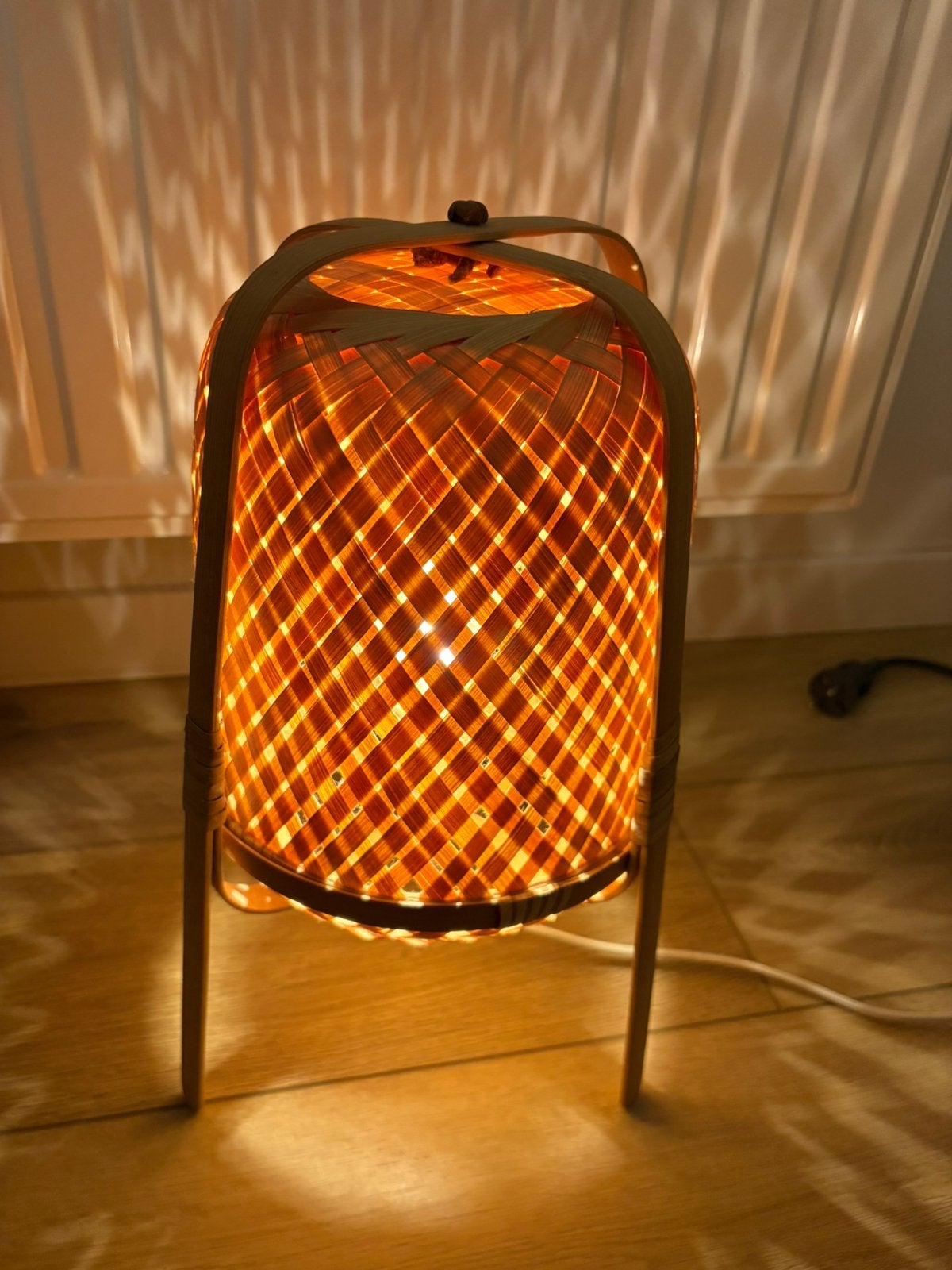 Lampe d’appoint en rotin, Enlèvement, Comme neuf, IKEA