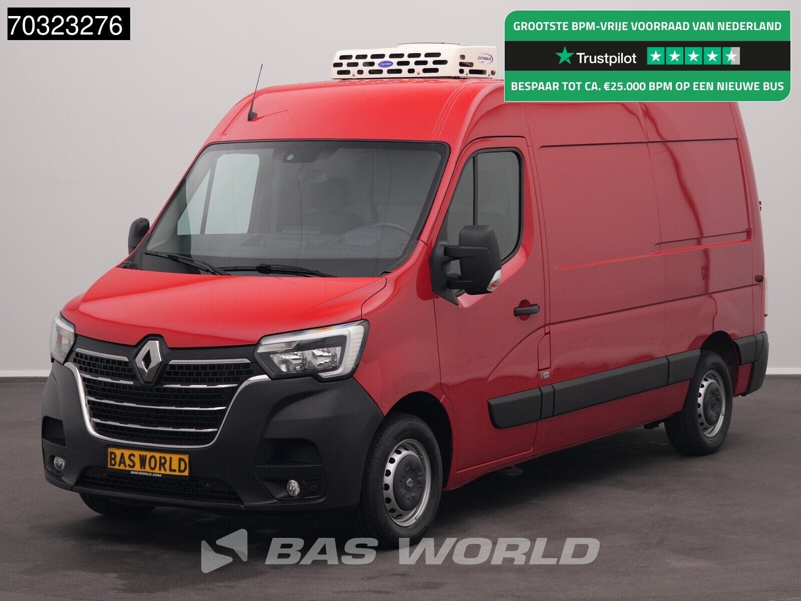 Renault Master 135PK Koelwagen L2H2 Carrier Citimax 400 LED, Auto's, Bestelwagens en Lichte vracht, 135 pk, Gebruikt, Euro 6, 4 cilinders