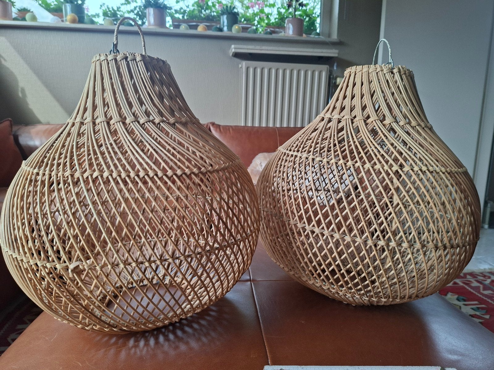 ensemble de 2 magnifiques abat-jour en osier de style Boho, Enlèvement