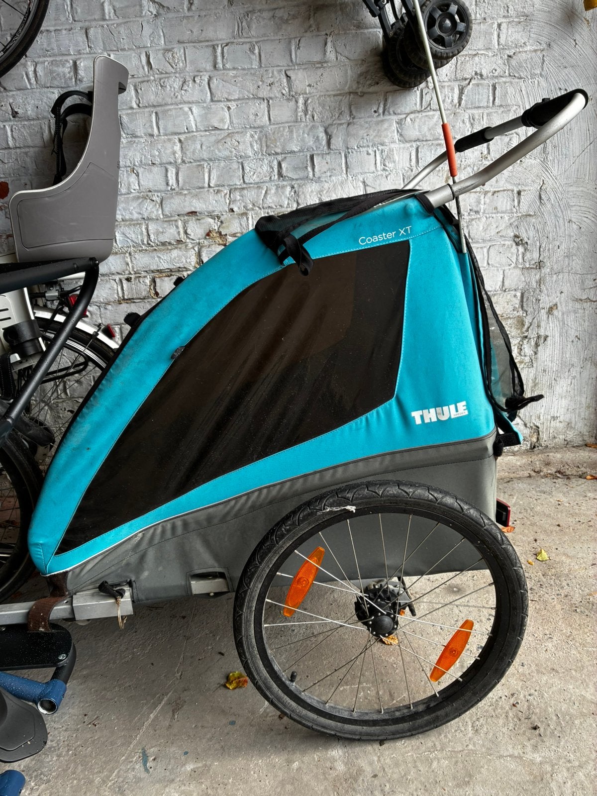 Thule fietskar coaster xl, Fietsen en Brommers, Fietsaccessoires | Aanhangwagens en Karren, Ophalen, Gebruikt, Kinderkar