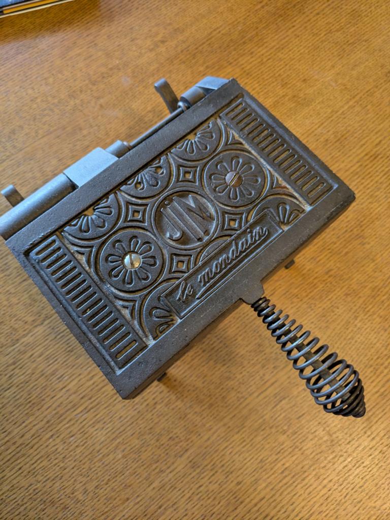 Oude wafelbakker, Antiquités & Art, Antiquités | Ustensiles de cuisine, Enlèvement