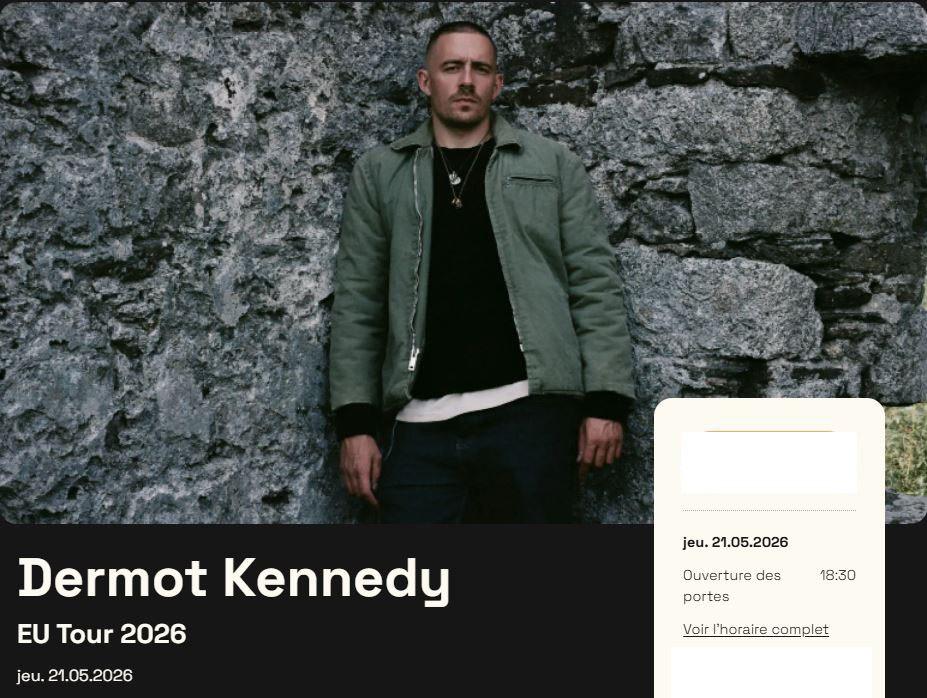 Concert - Dermot Kennedy, jeudi 21 mai à Forest National, Tickets & Billets, Deux personnes, Mai