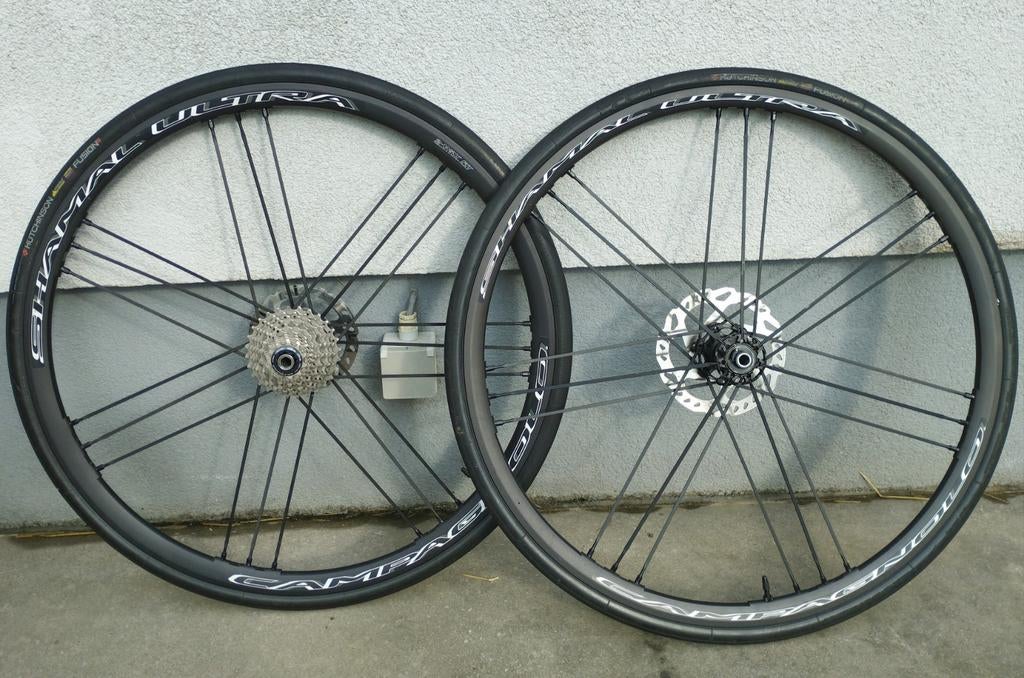Roue Shamal Disc 11V, Pneu, Campagnolo, Enlèvement, Utilisé