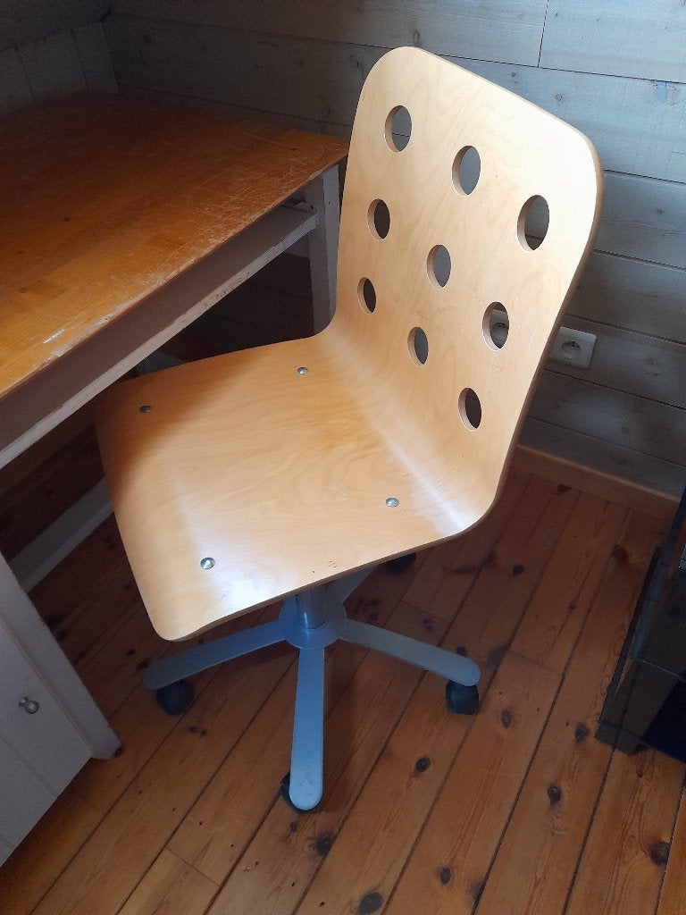 Chaise de bureau en bois Ikea, Enlèvement, Chaise de bureau