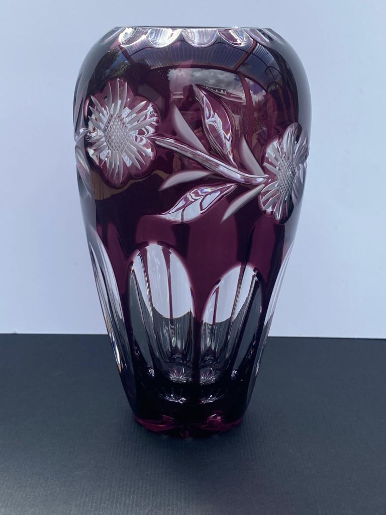 Nachtmann kristallen vaas robijn/bordeaux 16cm, Enlèvement