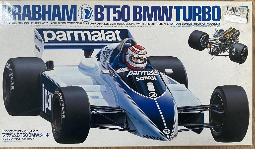 BRABHAM BT 50 BMW Turbo PARMALAT Échelle 1:20, Neuf, Enlèvement ou Envoi, Voiture, Plus grand que 1:32
