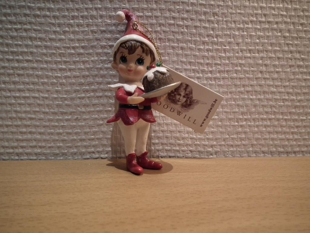 Elf met taart (Goodwill) hoogte 10 cm, Verzenden, Nieuw