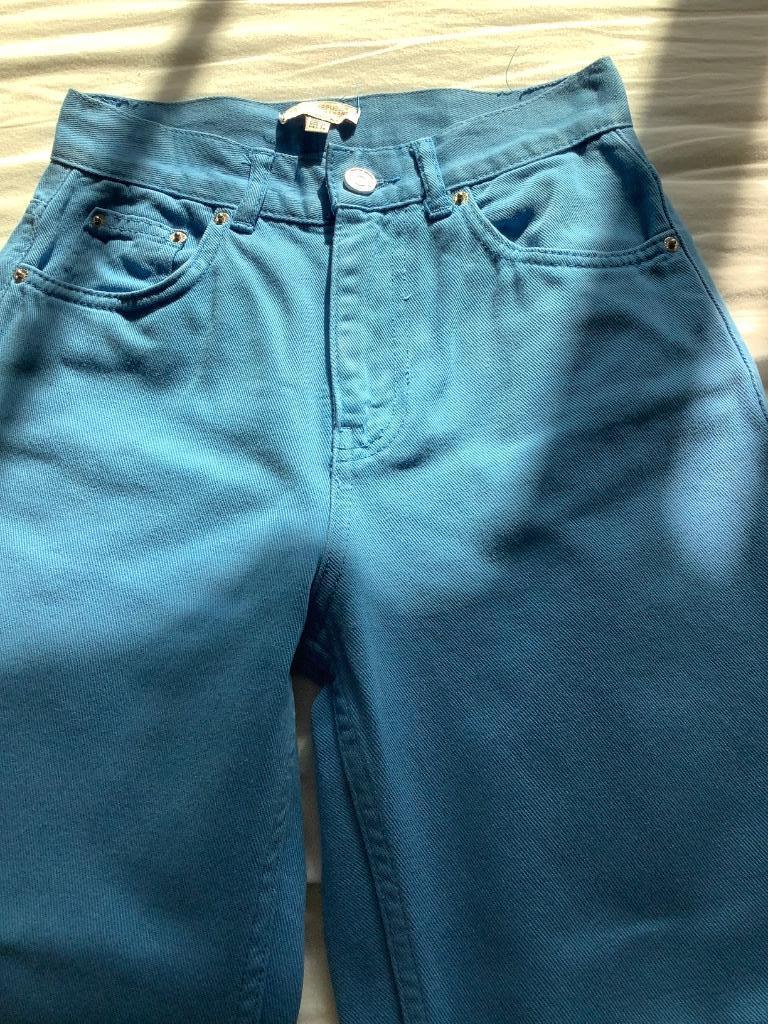 Katoenen broek Pull&Bear maat 34, Blauw, Ophalen of Verzenden, Zo goed als nieuw, Pull & Bear
