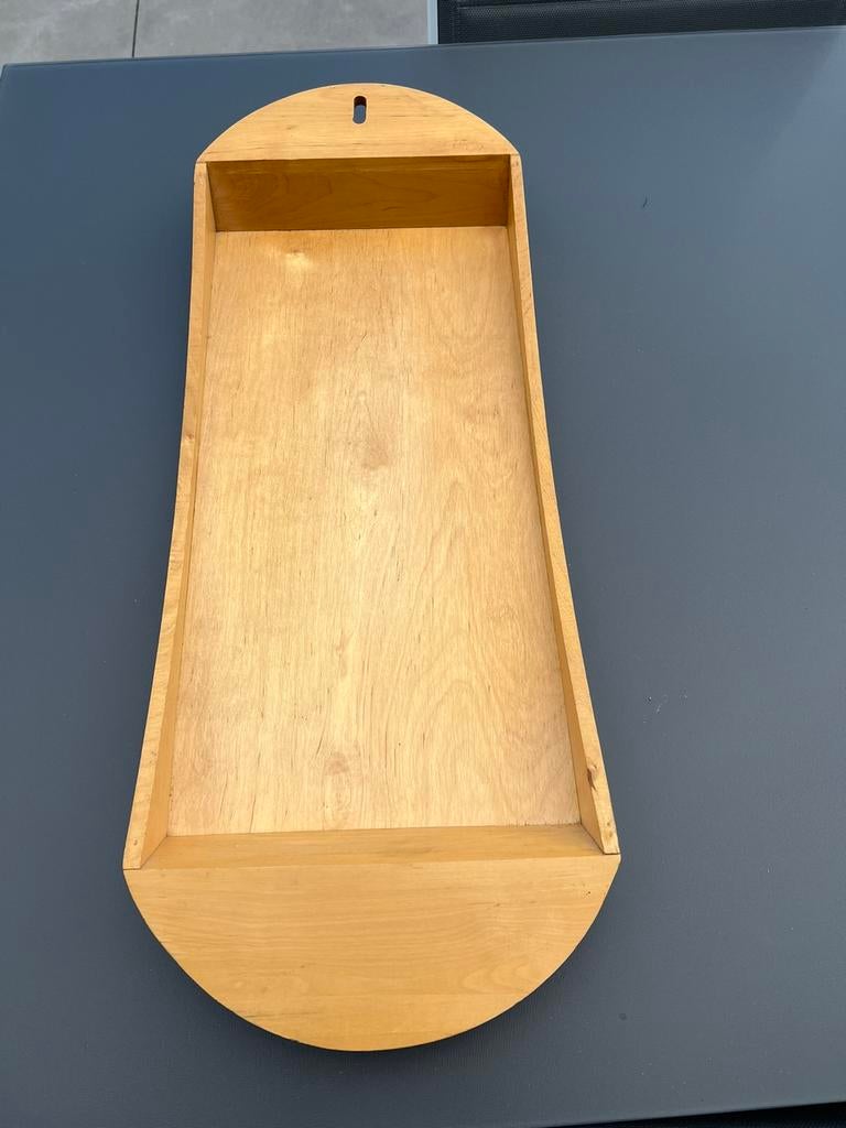 Houten dienblad 72x27 cm, Zo goed als nieuw, Rechthoekig, Hout