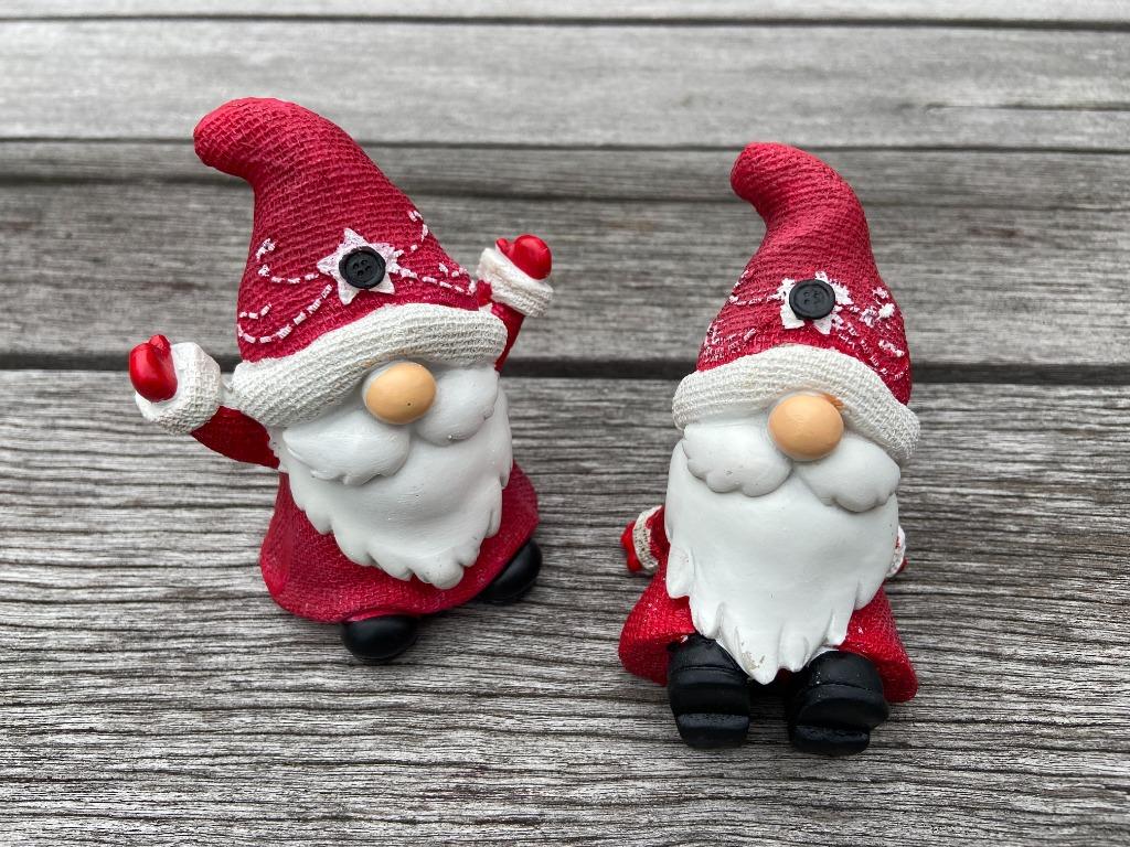 Duo kerstmannen in kunsthars, Diversen, Ophalen of Verzenden, Zo goed als nieuw