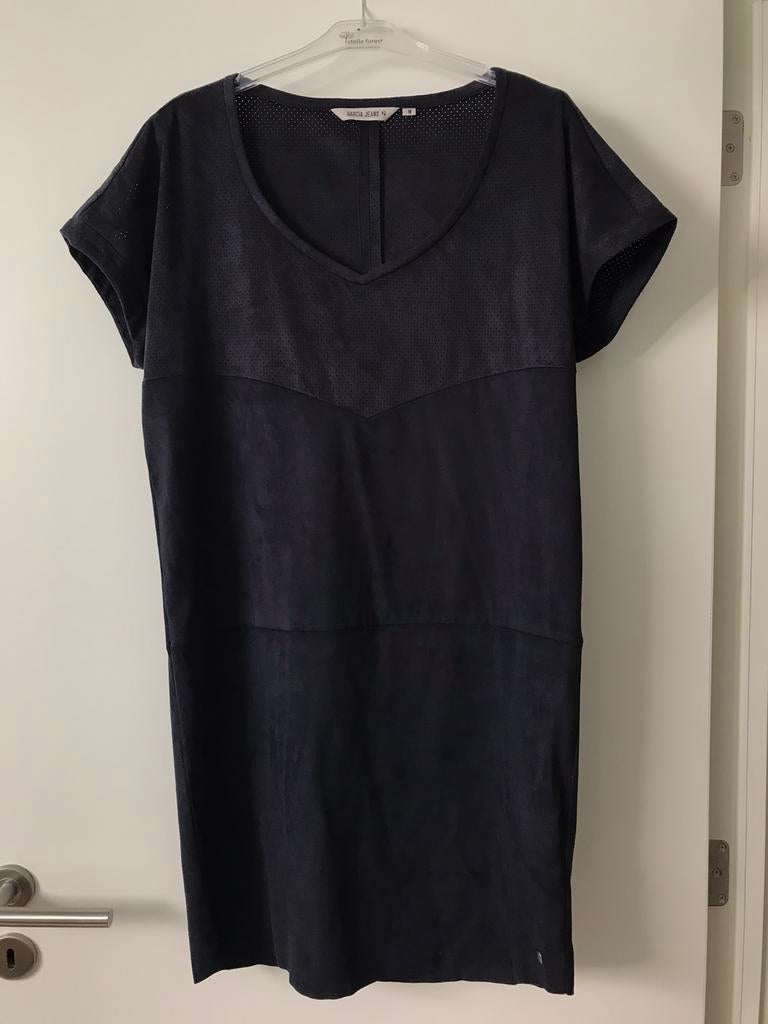 Robe Garcia bleu marine style daim, taille M, Garcia, Comme neuf, Taille 38/40 (M), Bleu