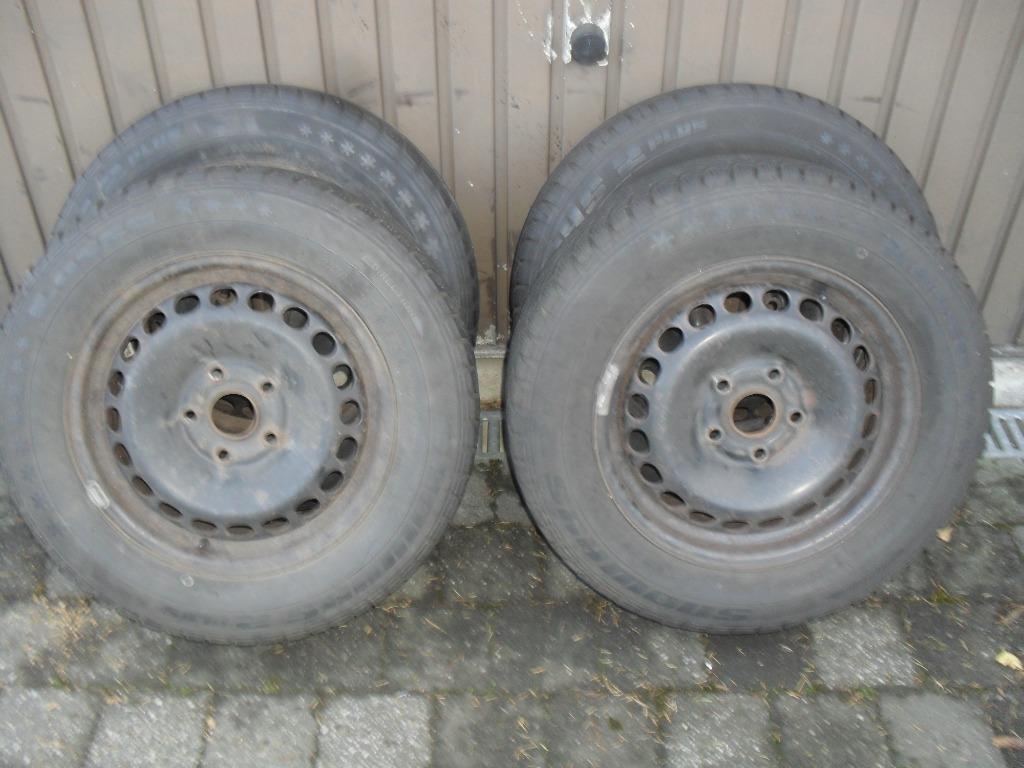 4 winterbanden voor VW en Audi, Auto-onderdelen, Banden en Velgen, Ophalen, 215 mm, 15 inch, Velg(en)