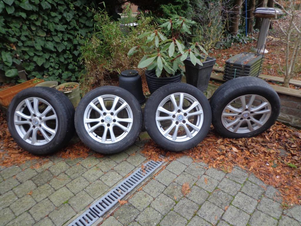 JANTES ALU 5 x 100   65 (entraxe) - GOLF - POLO (LIEGE), 16 pouces, Pneus été, 205 mm, Enlèvement