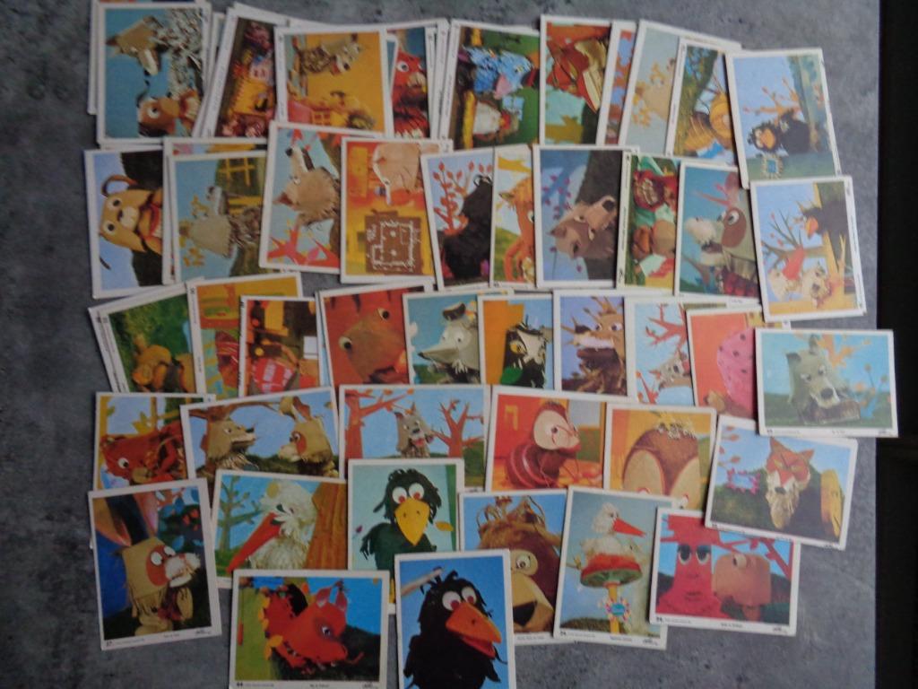 MONTY LEIDEN KAARTJES PLAATJES DE FABELTJESKRANT SERIE 1 57x, Ophalen of Verzenden