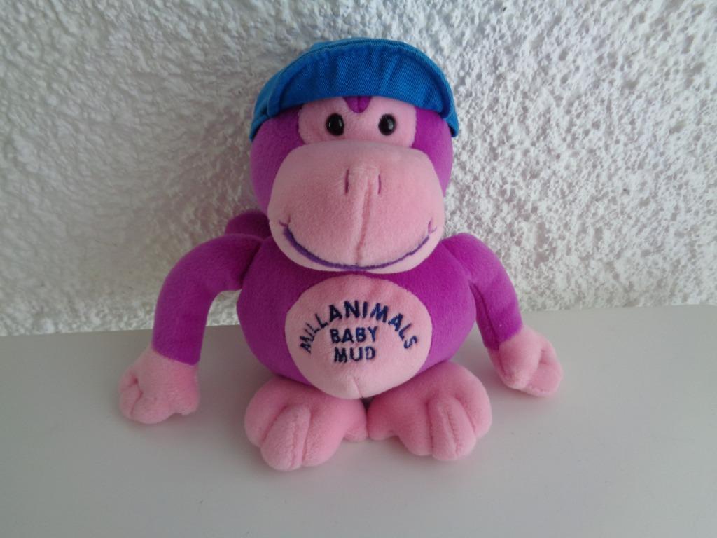Doudou Millanimals baby mud Violet, Kinderen en Baby's, Speelgoed | Knuffels en Pluche, Zo goed als nieuw, Overige typen, Ophalen of Verzenden